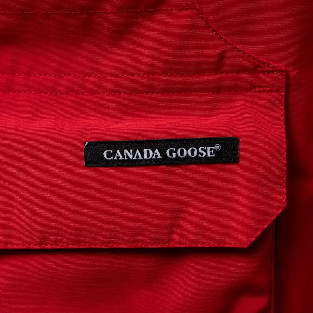 P660 CANADA GOOSE丨Canada Goose C08 children's clothing, children's hooded down jacket Color: Chinese Red Size: 110-160